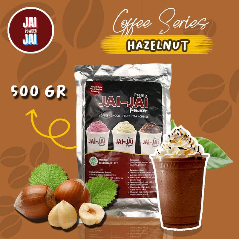 

Bubuk Minuman 500gr - Hazelnut - Jai Jai Powder