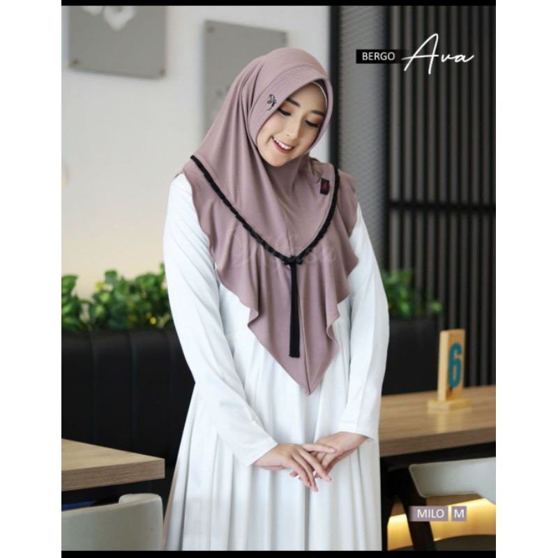 BERGO AVA ALFASA HIJAB KHUSUS WARNA MILO