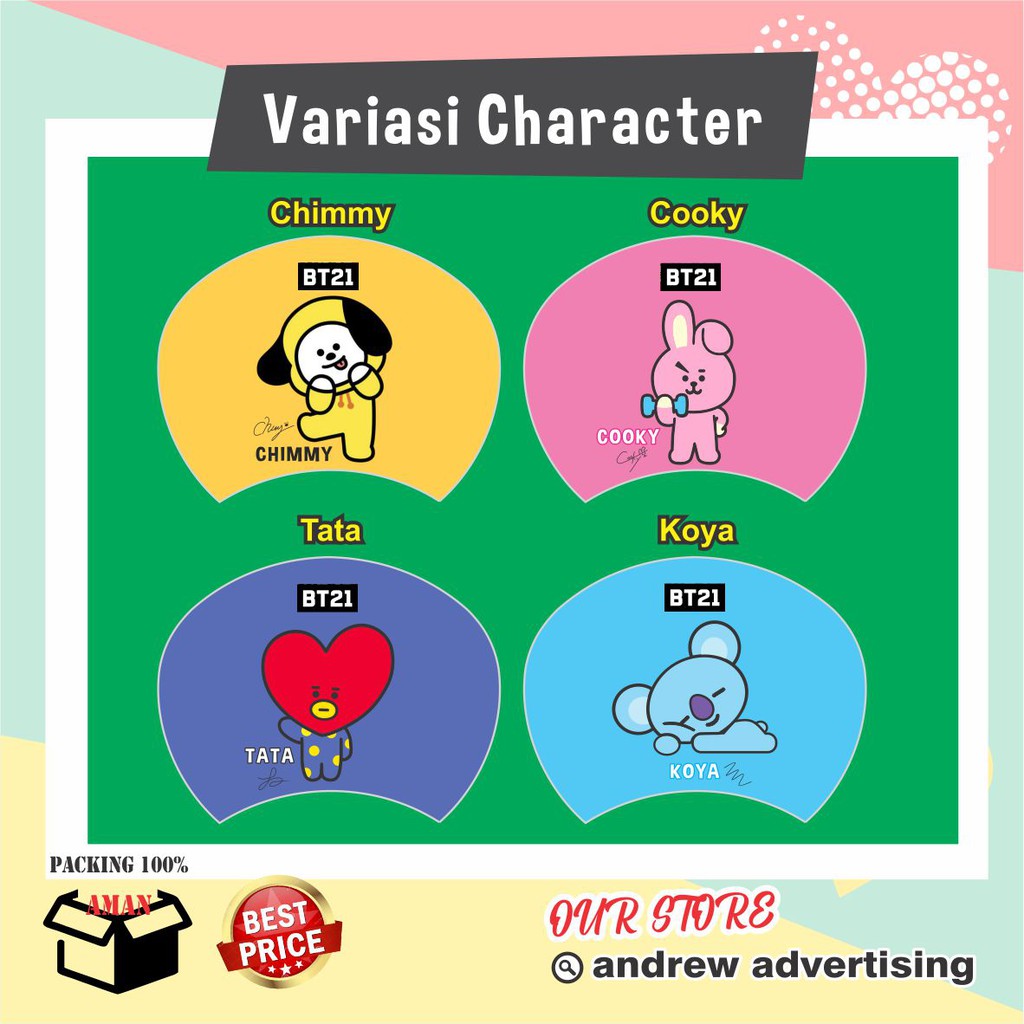 Kipas Character BTS / BT21 Special Edition