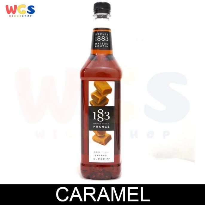 

Syrup 1883 Maison Routin France Caramel Flavored 33.8 fl oz 1ltr