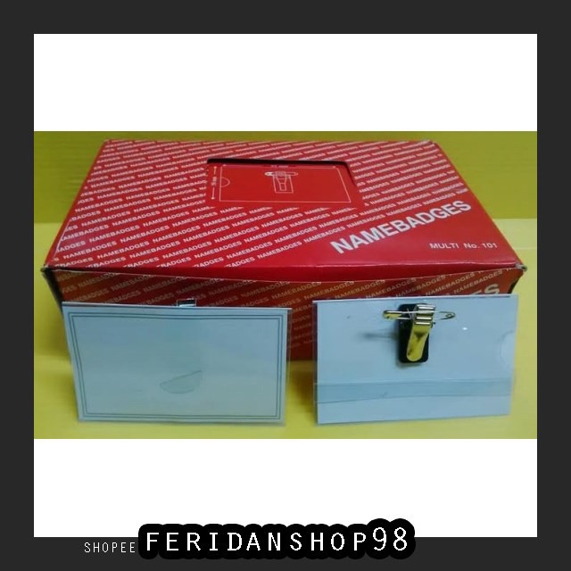 

FS50 NAME TAG & ID CARD HOLDER NAME TAG MULTI ATK TANDA PESERTA PENITI JEPIT BUAYA BY FERIDANSHOP98