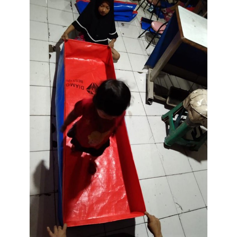 TERPAL KOLAM KOTAK MINI 50x150x25 A12 DIAMONDS/KOLAM IKAN/KOLAM TERPAL/TERPAL A12/KOLAM A12