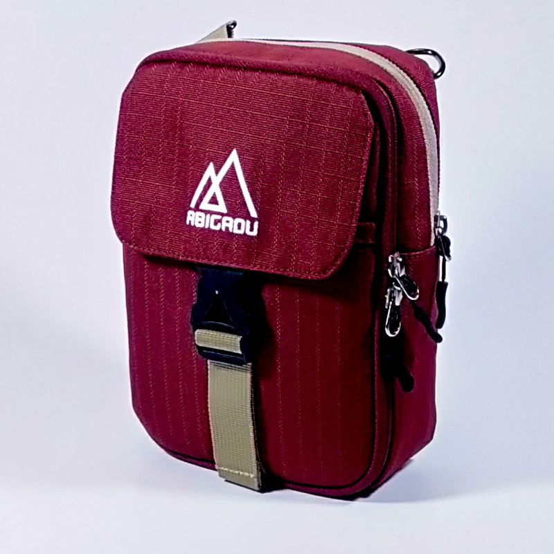 Tas selempang/slingbag pria &amp; wanita  casual maroon | Abigadu