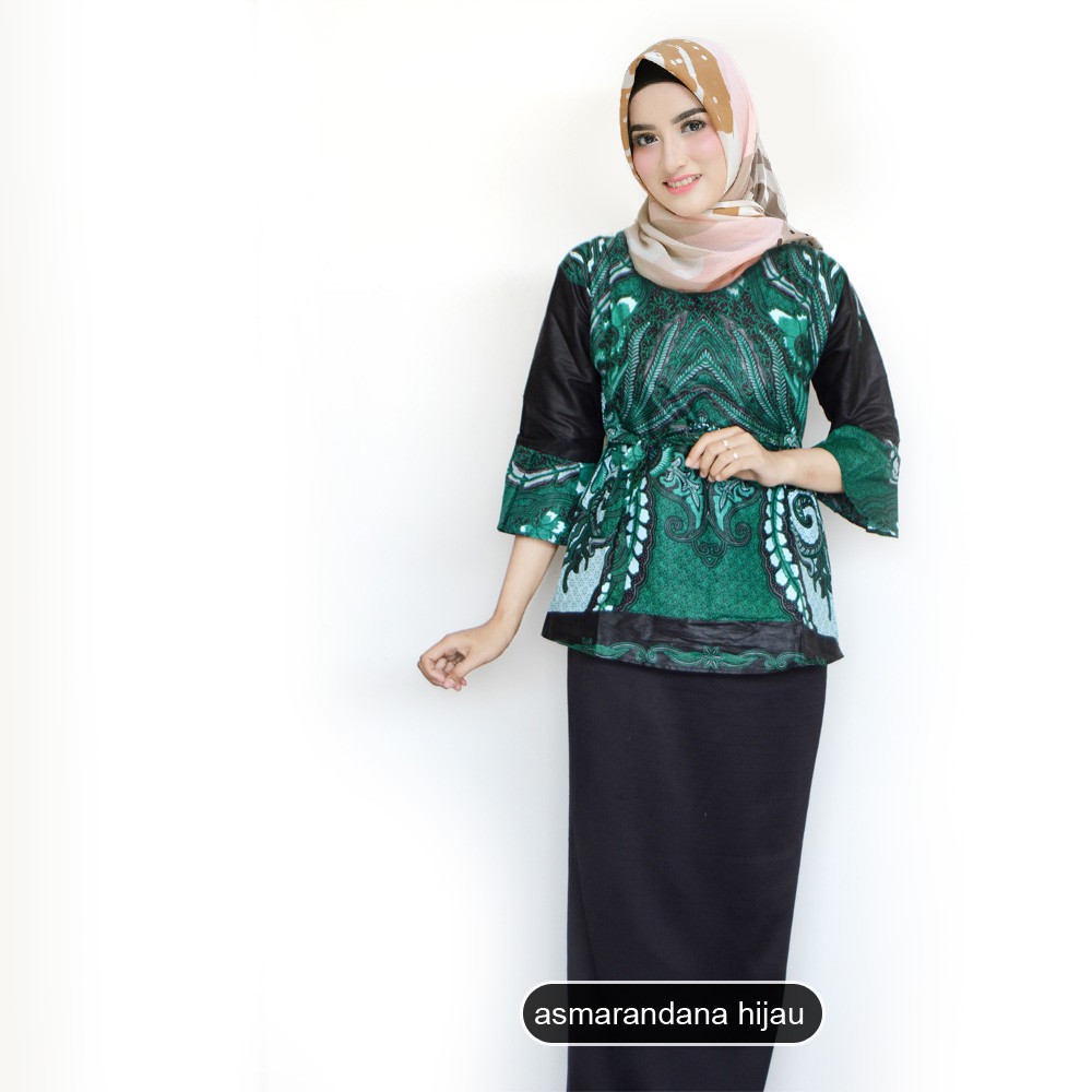 GROSIR TROLIS size M L flash sale grosir grup batik wanita atasan cewek remaja modern grupall trolistore-asmaranda biru