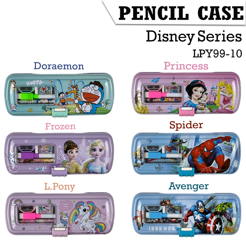 

Apazada - Kotak Pensil Kaleng Disney Series 2 Tingkat Ada Isi / Tempat Pensil Kaleng 2 Susun