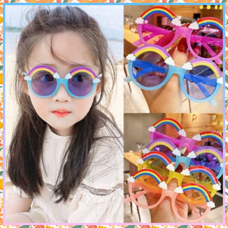 Kaca Mata Hitam Anak Trendy Rainbow AS-01