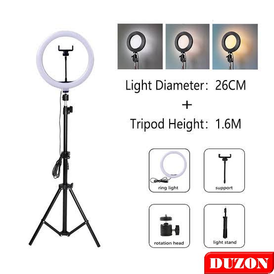 TRIPOD RINGLED STANDING HP STUDIO TIKTOK LIVE STREAMING YOUTUBER LED