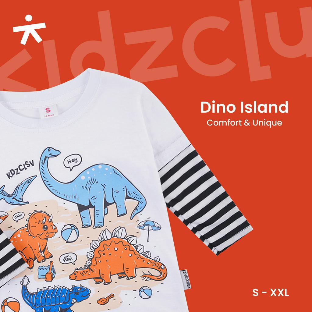 Kidzclusive - Baju Anak Dino Island l baju anak dinosaurus laki laki baju setelan anak murah baju an
