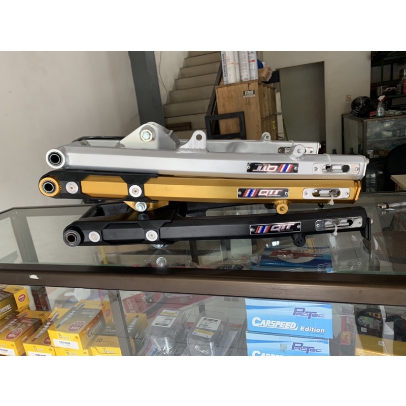 swing arm qtt satria fu  karbu 150 type hexagonal segi 6