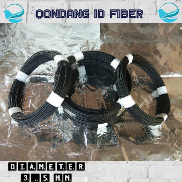 Jeruji sangkar fiber hitam dof 3,5 mm berkualitas