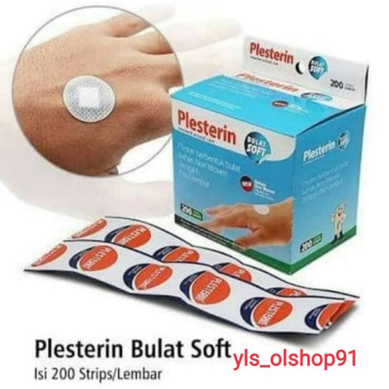 Plester Bulat Transparan Penutup Infus