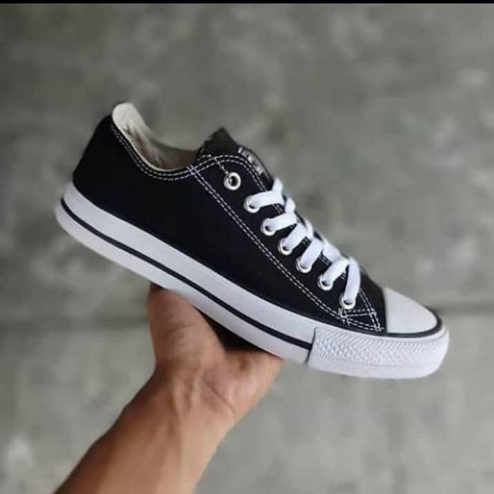 Supplier sepatu Allstar Classic Low Sepatu Sneakers Alstar Convers Pendek Warna Hitam Bahan Canvas