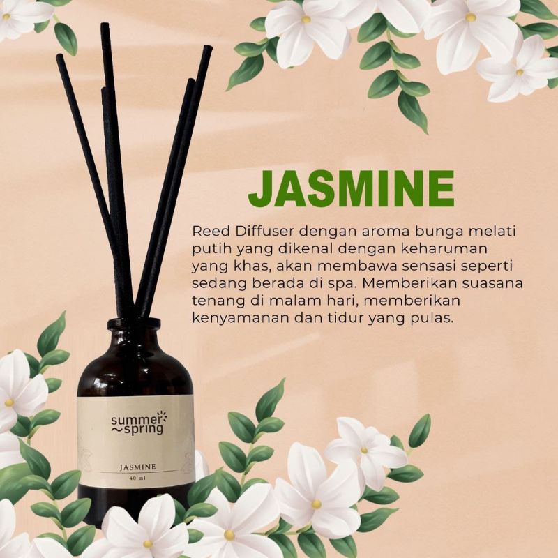 REED DIFFUSER SUMMERSPRING 40ML PENGHARUM RUANGAN