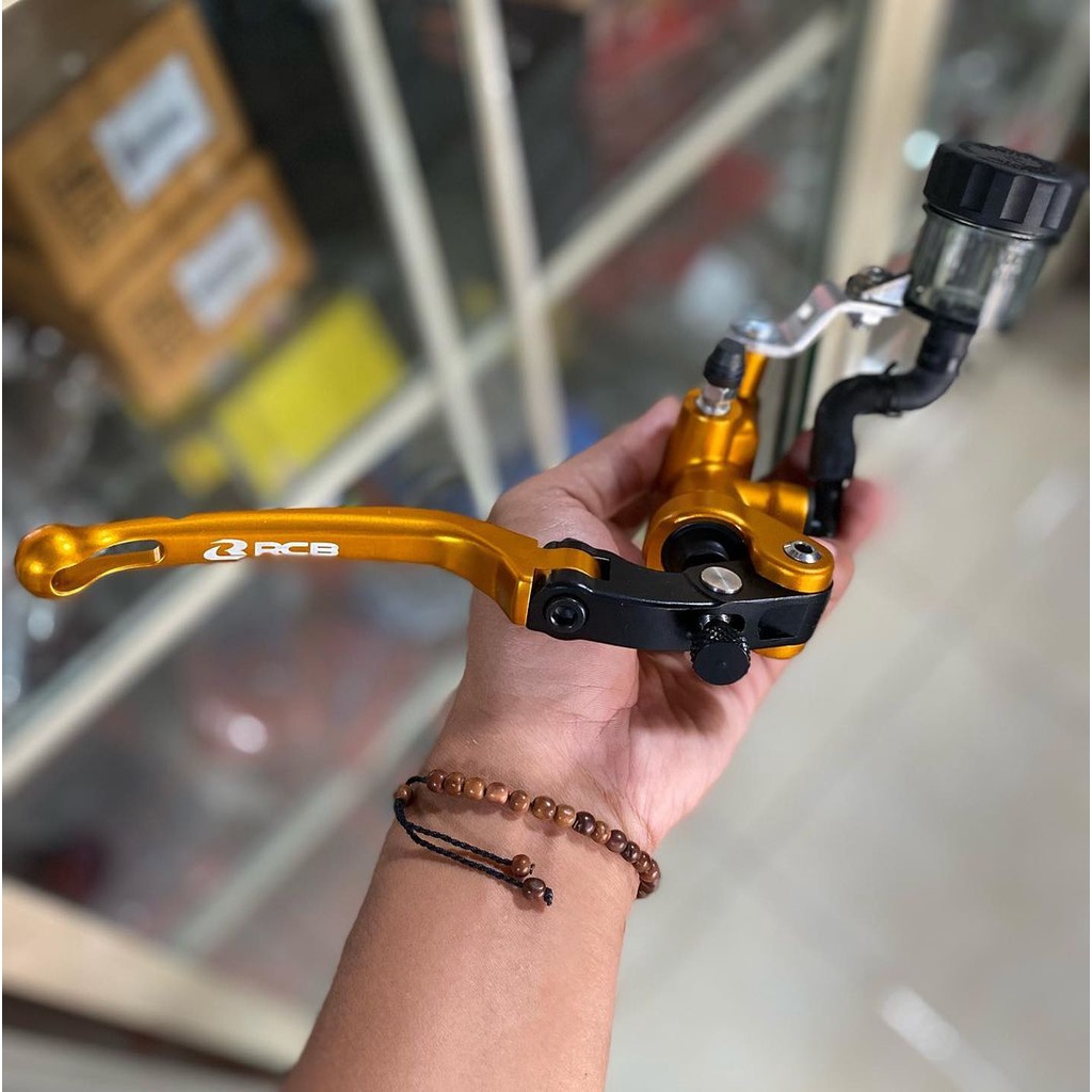 READY MASTER REM RCB S1 GOLD ORIGINAL UNIVERSAL BEBEK SPORT MATIC JUPITER NINJA SATRIA FU ORIGINAL