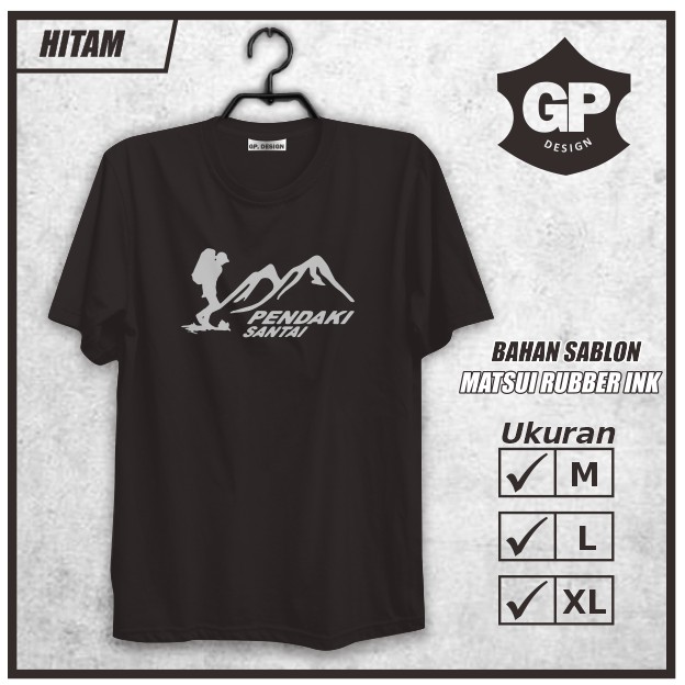 Kaos Baju Pendaki Gunung Santai Kaos Hiking Outdoor Mountain Gp Design Shopee Indonesia