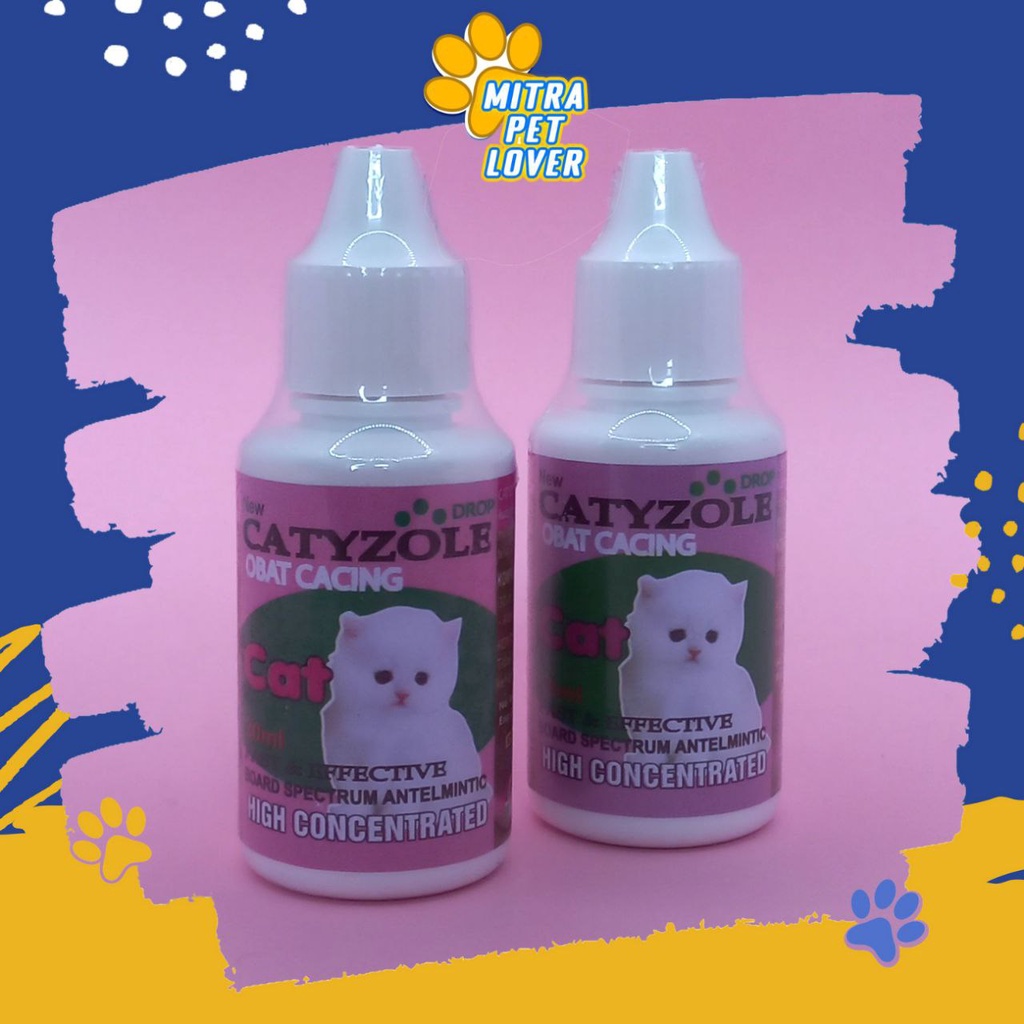 OBAT CACING KUCING - CATYZOLE DROP 30 ML - BASMI CACING PITA GELANG CAMBUK EFEKTIF CACINGAN CAT PUSSY KITTEN - MURAH GARANSI KUALITAS ASLI ORIGINAL - PET ANIMAL HEALTHCARE &amp; VETERINARY TAMASINDO OBAT TETES &amp; VITAMIN HEWAN BINATANG PELIHARAAN MITRAPETLOVER