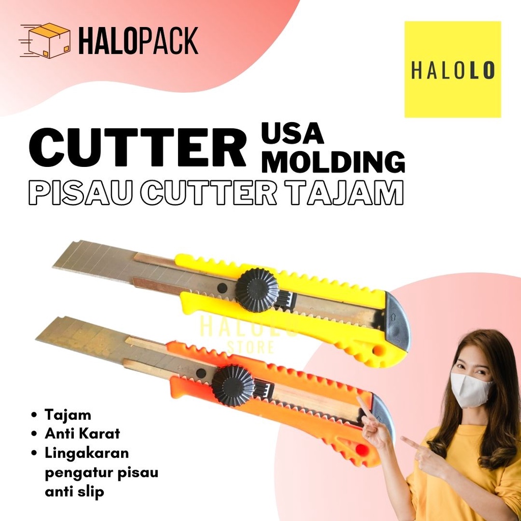 

Pisau Cutter Tajam Cutter Knife USA Molding NASA Brand