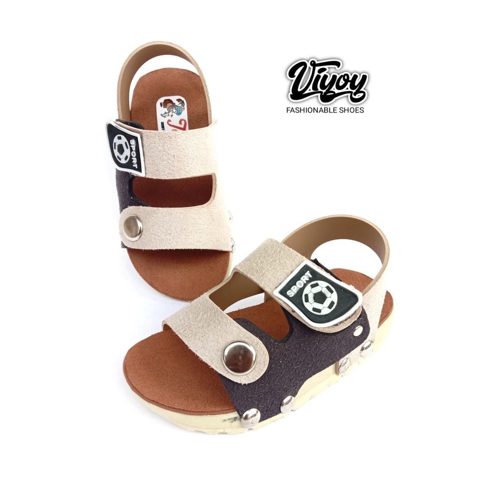 Sandal Anak Laki-Laki Model Terbaru Slop Motif Bola