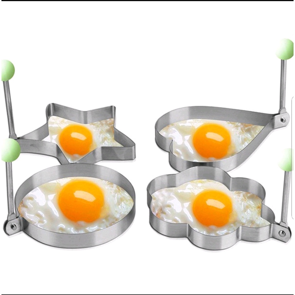 Cetakan Telur Karakter Telor Ceplok Mata Sapi Dadar Goreng Stainless Steel