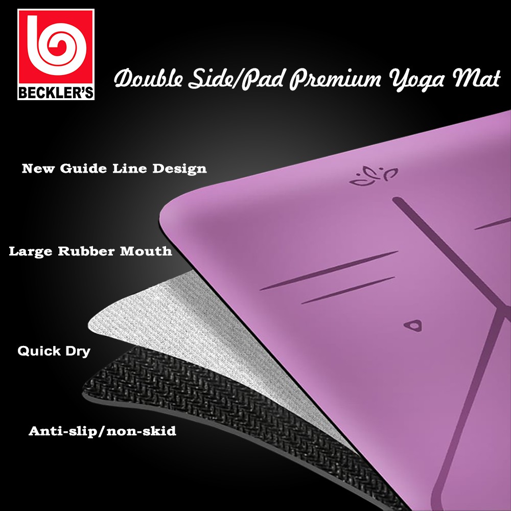 PREMIUM YOGA MAT MATRAS YOGA TEBAL 5MM 185 cm x 68 cm ANTI SLIP