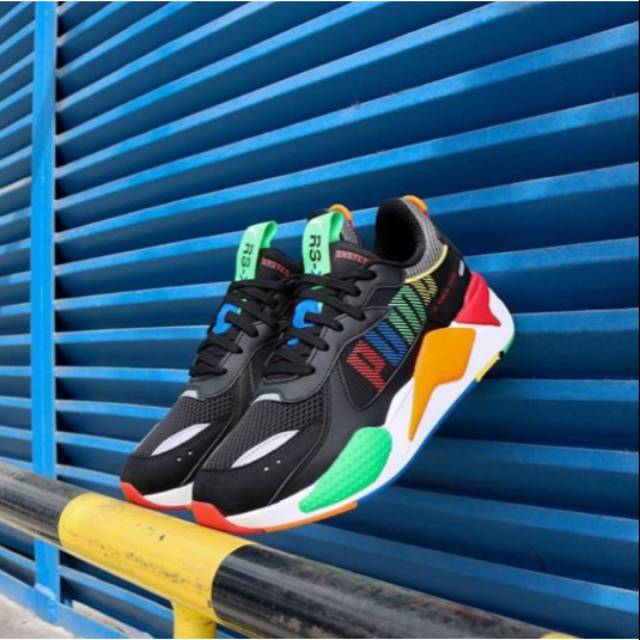 Puma rs-x bold in three black/multicolor