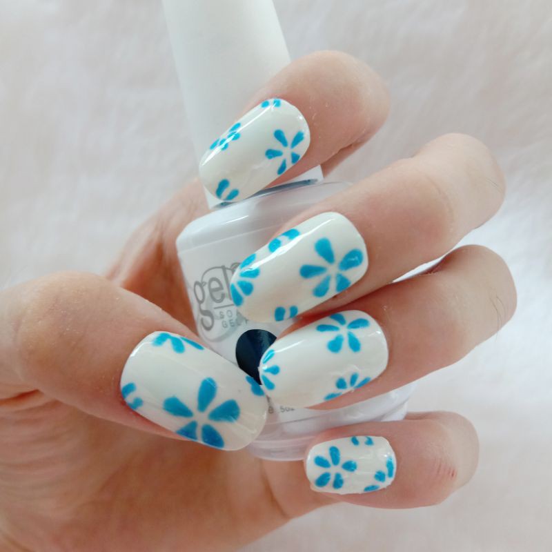Kuku Palsu False Nails Motif Bunga Hyoyeon SNSD