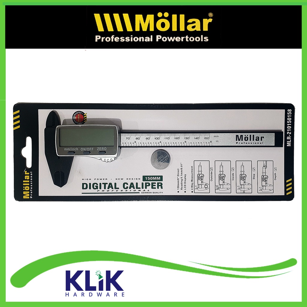 Sigmat Digital LCD 6 Inch Sketmat Jangka sorong - Vernier Caliper 6&quot;