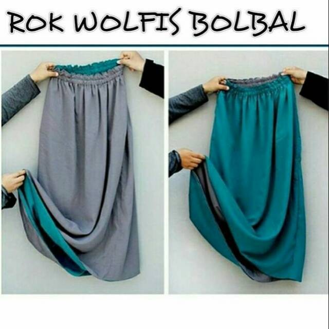 Rok Wolfis Bolak Balik/Rok Bolbal Wolfis saku