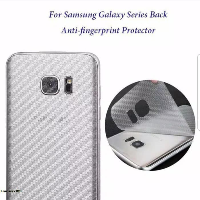SKIN CARBON SAMSUNG S6 EDGE SAMSUNG S6 EDGE PLUS ANTI GORES BELAKANG