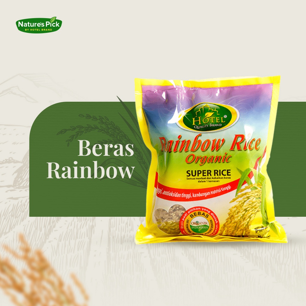 

Beras Organik Rainbow 800GRAM by Hotel Brand