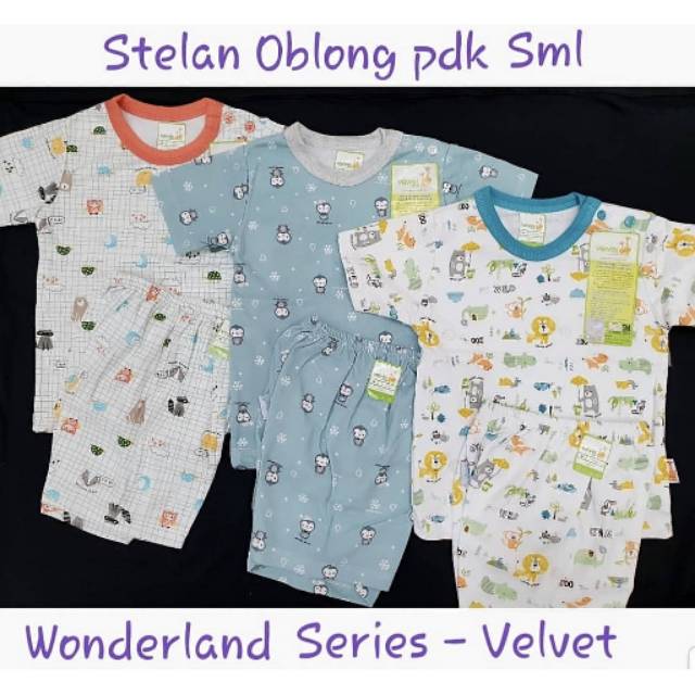 Velvet Junior Setelan Pendek SML XL XXL