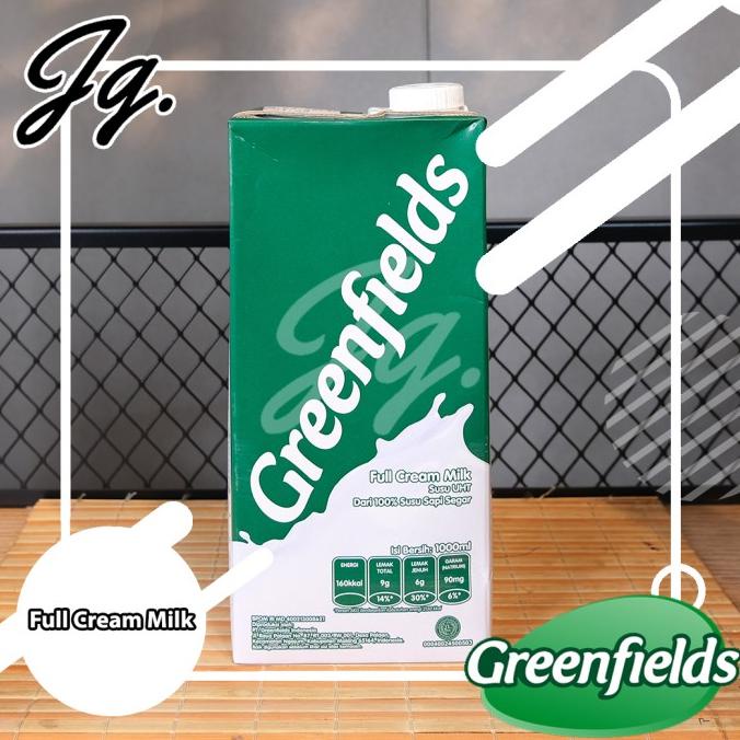 

BAYAR COD Susu UHT GreenField UHT Full Cream Green Fields Plain 1 liter 1000 ML