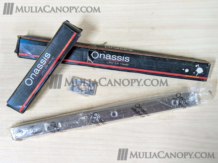 Grendel Tanam Pintu ONASSIS 2 Daun ukuran 8" / 30 cm