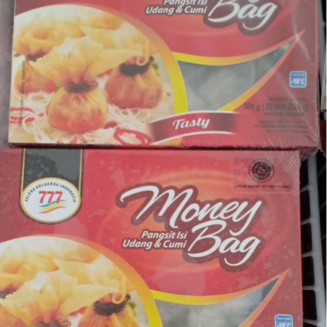 

frozen food : money bag / pangsit isi cumi dan udang