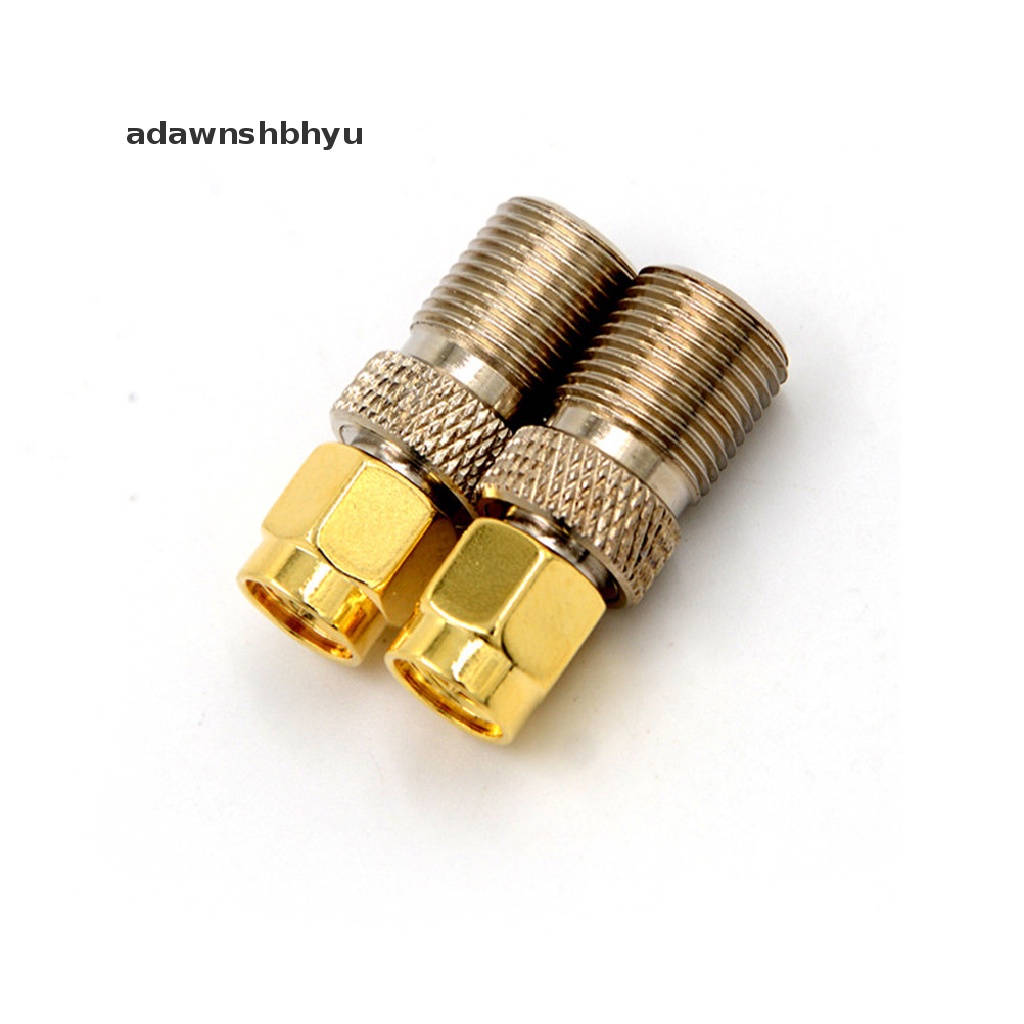 Adawnshbhyu F Female Jack to SMA Male Plug Adaptor Konektor RF Coax Coaxial Lurus