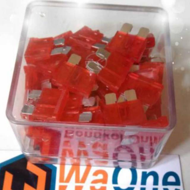 Satu Kotak Sikring Tancap DX 10A 100pcs Sekring Besar 10 A 100 biji