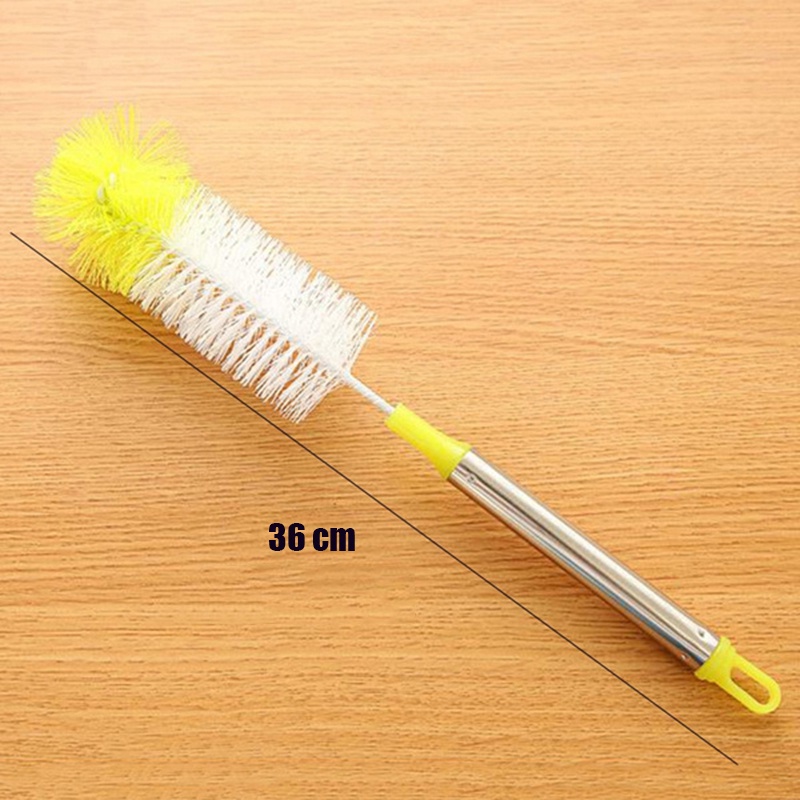 1Pcs (Random Color) Long Multifunction Deep Cleaning Stainless Steel Handle Cleaning Bottle Brush