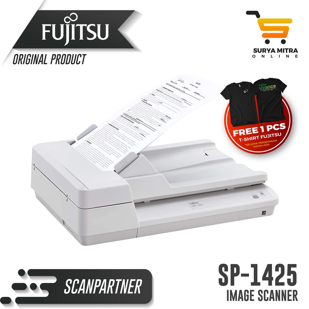 Fujitsu SP1425 Portable Scanner Scan Snap Series