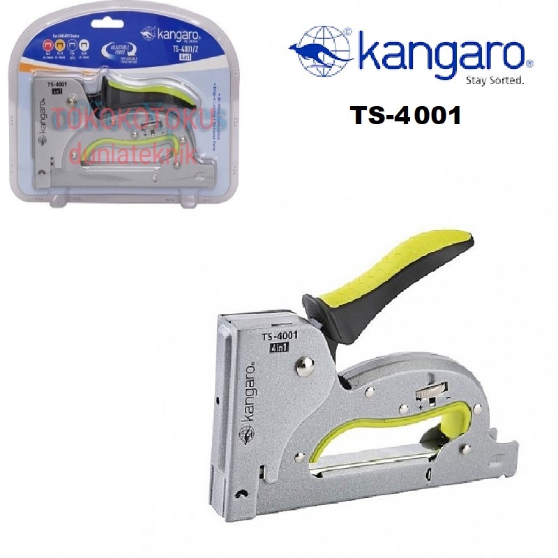 Gun Tacker Alat Staples Tembak 4in1 / Stapler Kangaro TS-4001| TS4001