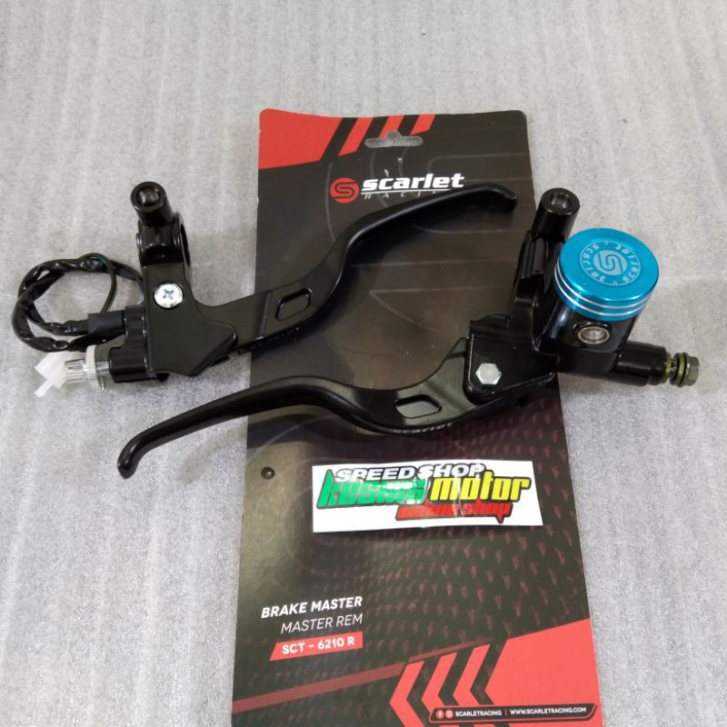 Master Rem Set Scarlet Tabung Bulat Tutup Biru Handle Model Rcb
