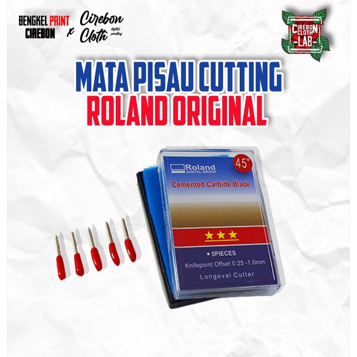 mata pisau cutting stiker roland Blade 45 derajat - Isi 5