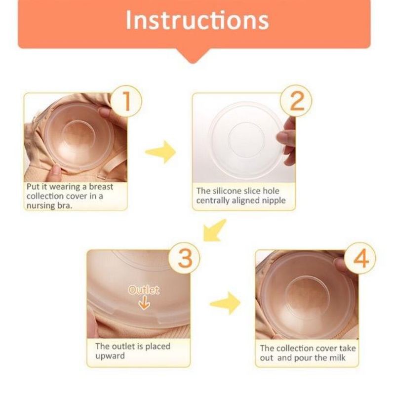 Breast Shell Penampung Asi Silikon Breast Milk 2pcs