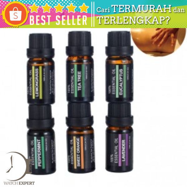 Firstsun Set Pure Essential Fragrance Oils Aromatherapy Diffusers 10ml 6PCS - RH-06