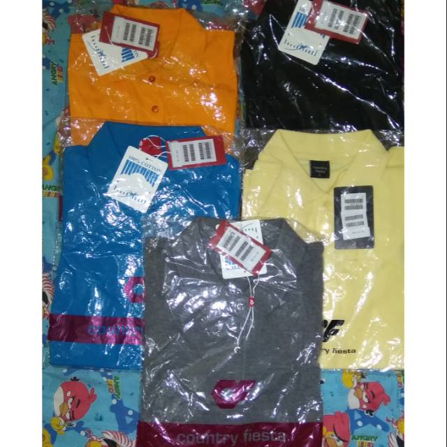 Kaos polo wanita ori Country Fiesta
