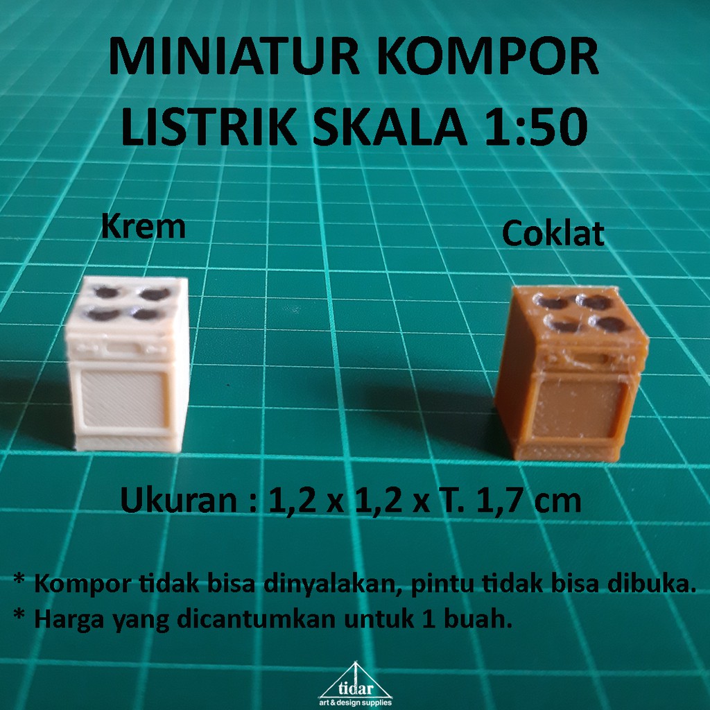 AN - Miniatur Maket Kompor Listrik / Oven / Stove Skala 1:50
