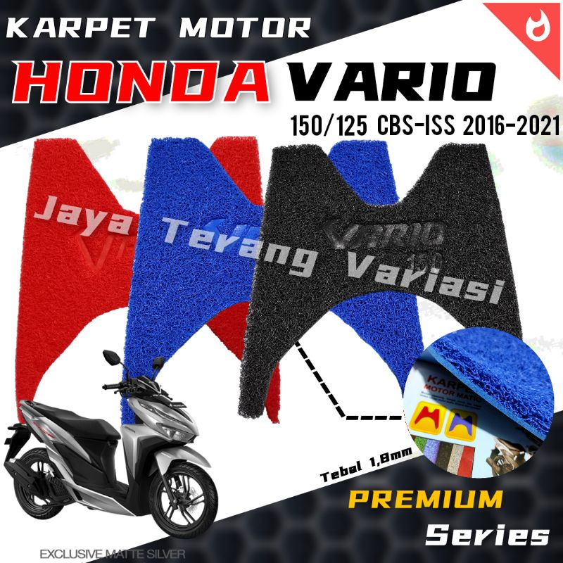 Karpet Vario 125/150 Fi/CBS-ISS (2016-2021) PREMIUM. SERABUT/BULU