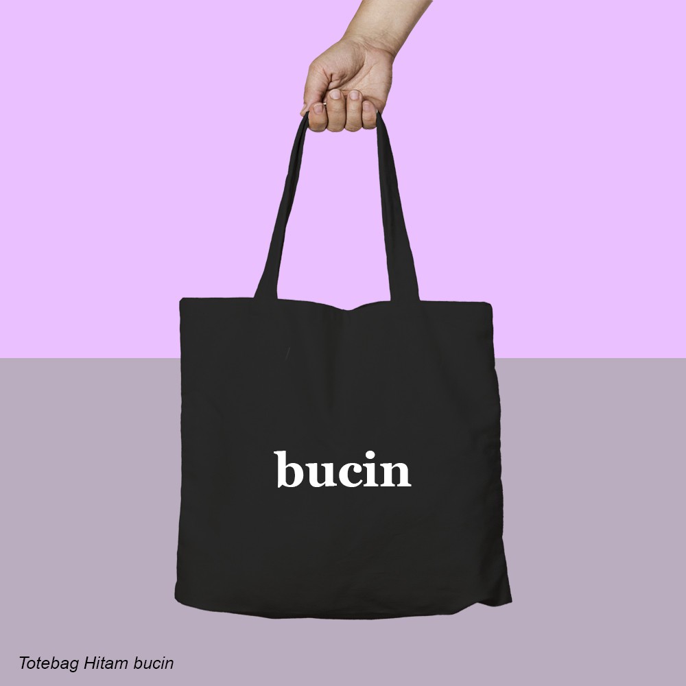 Totebag Aesthetic Kata Bucin Shopee Indonesia