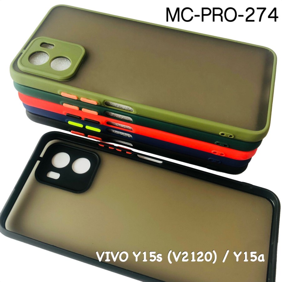 CASE MATTE VIVO Y15S TRANSFARAN FUZE NACARON MY CHOICE - FA