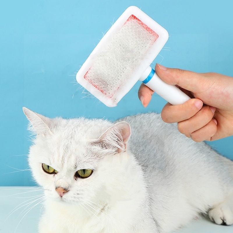 Sisir Kucing Sisir Sikat Slicker  kucing Bulu  bulu rontok Rambut Anjing Kucing Pet Brush Comb Grooming | Sisir Kucing Murah