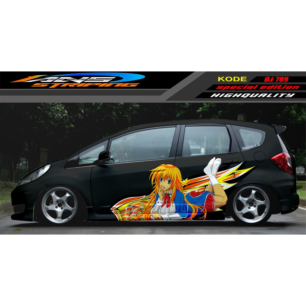 DECAL STICKER TERBARU MOBIL JAZZ BRIO AVANZA SIGRA YARIS / STIKER VARIASI MOBIL / MODIF STICKER MOBIL